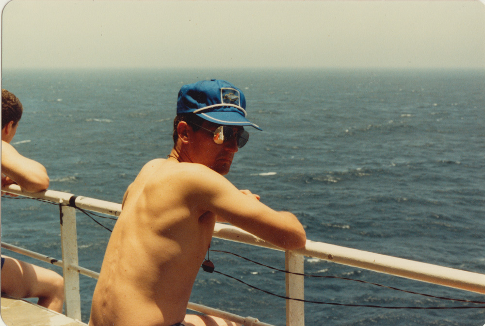 Howard on ship